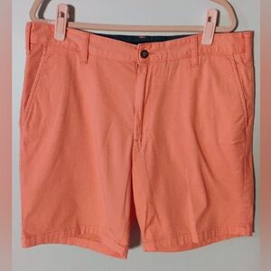 Nautica Men's Flat Front Chino‎ Shorts - Coral - Size 36W